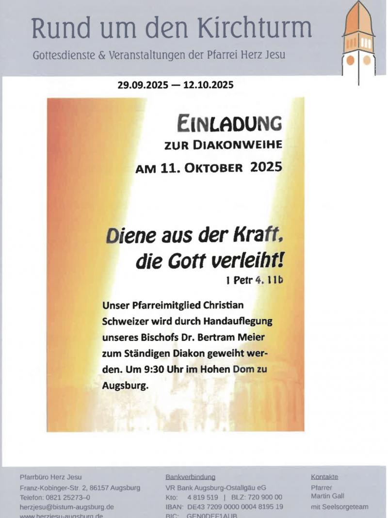 Rund Um Den Kirchturm 29.09. 12.10.25