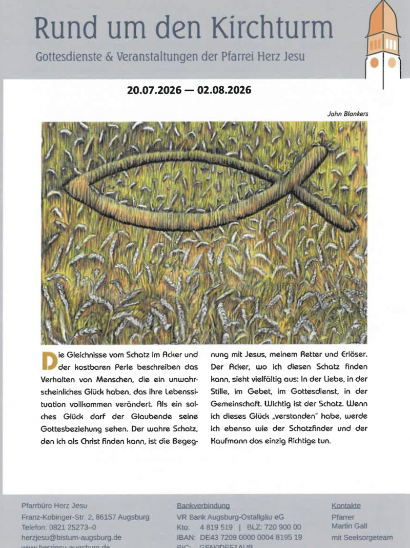 Rund Um Den Kirchturm 20.07. 02.08.26 Rund Um Den Kirchturm 20.07. 02.08.26